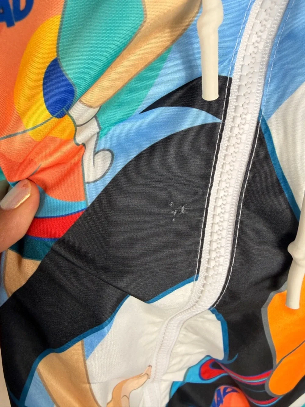 Members Only Space Jam A New Legacy‎ Windbreaker Jacket XL Hooded